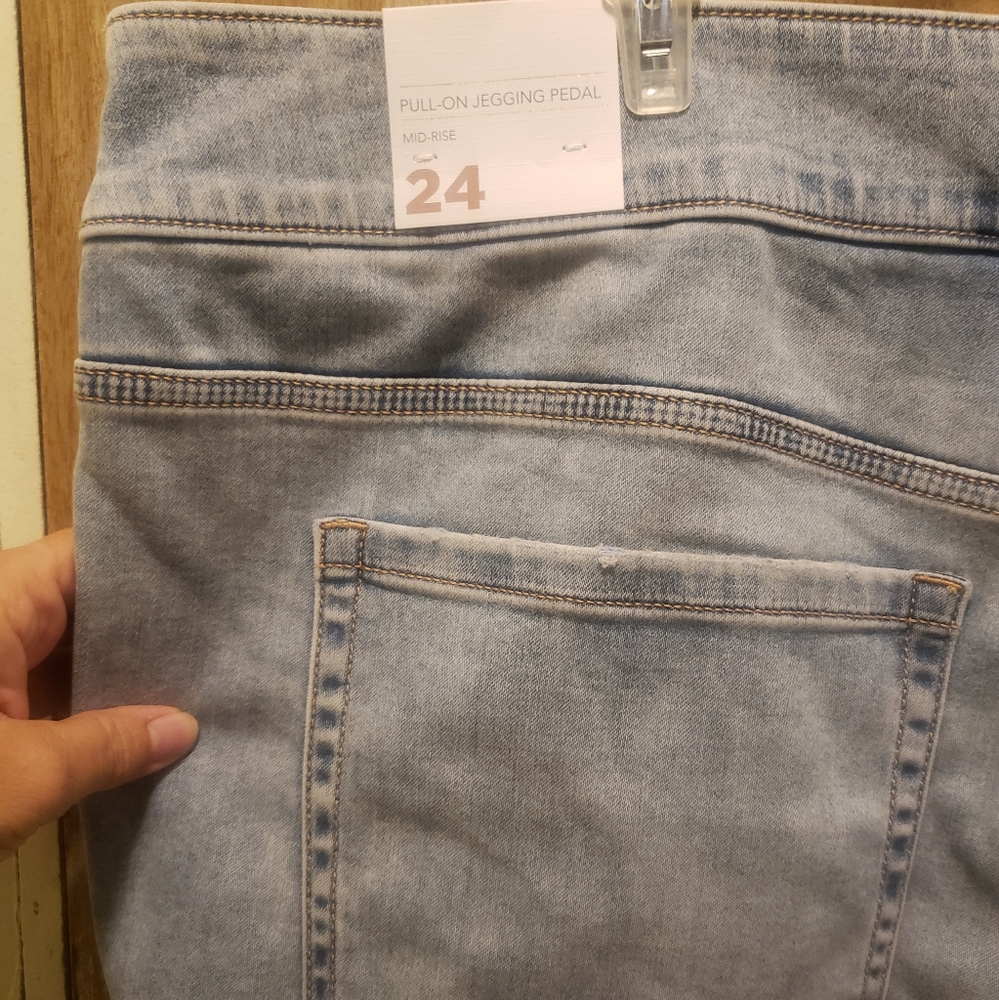 NWT LANE BRYANT PULL ON JEGGING CAPRIS